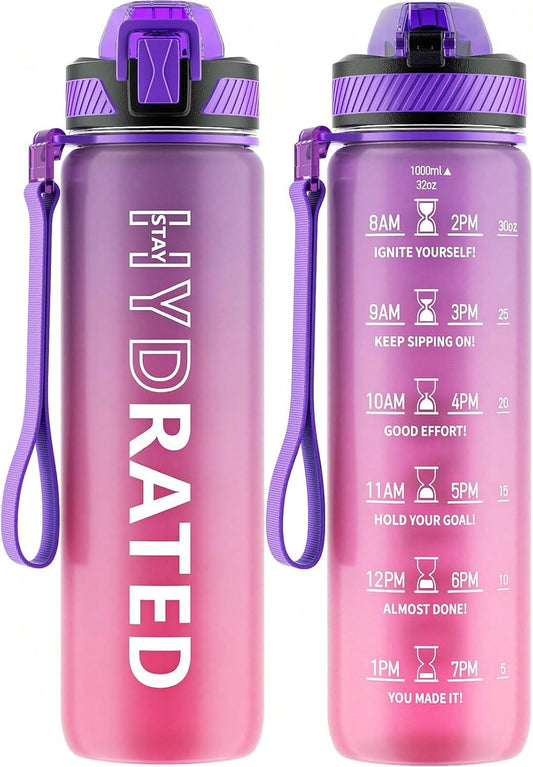 QLUR 32oz Time Marker Bottle