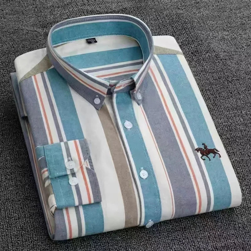 Men's Cotton Oxford Dress Shirt