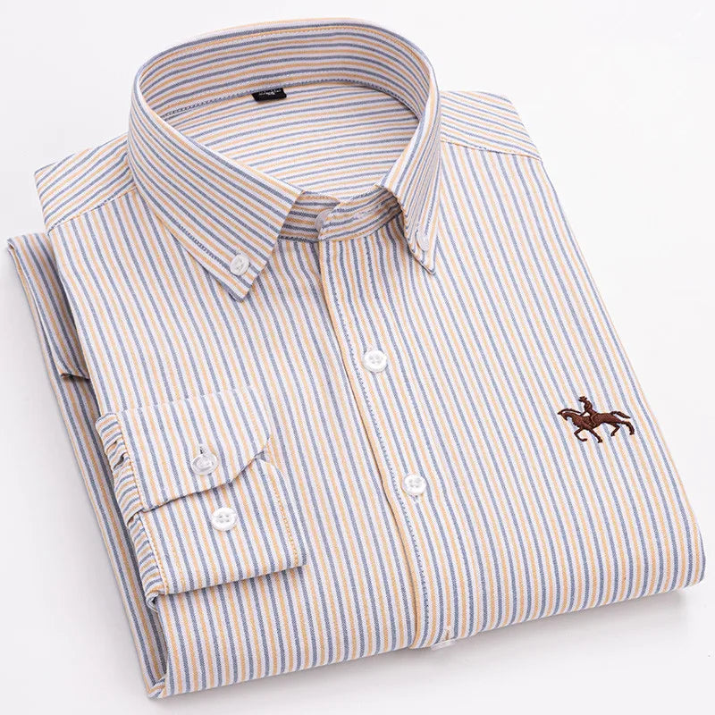 Men's Cotton Oxford Dress Shirt