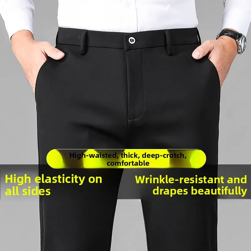 Men's Classic Slim Fit Office Pants