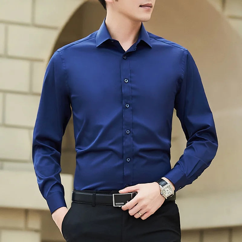 Plus Size Men Business Shirt