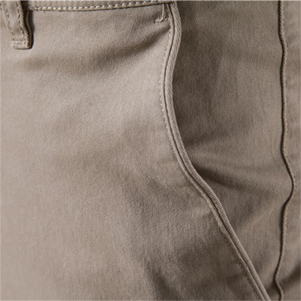 AIOPESON Cotton Slim Fit Men Trousers