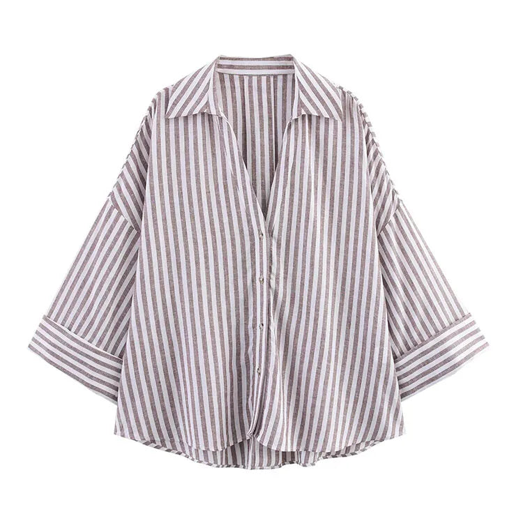 HipSeam Asymmetric Hem Women Shirt