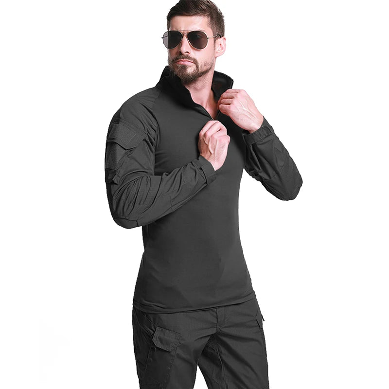 Men's Tactical 1/4 Zip Combat Shirt