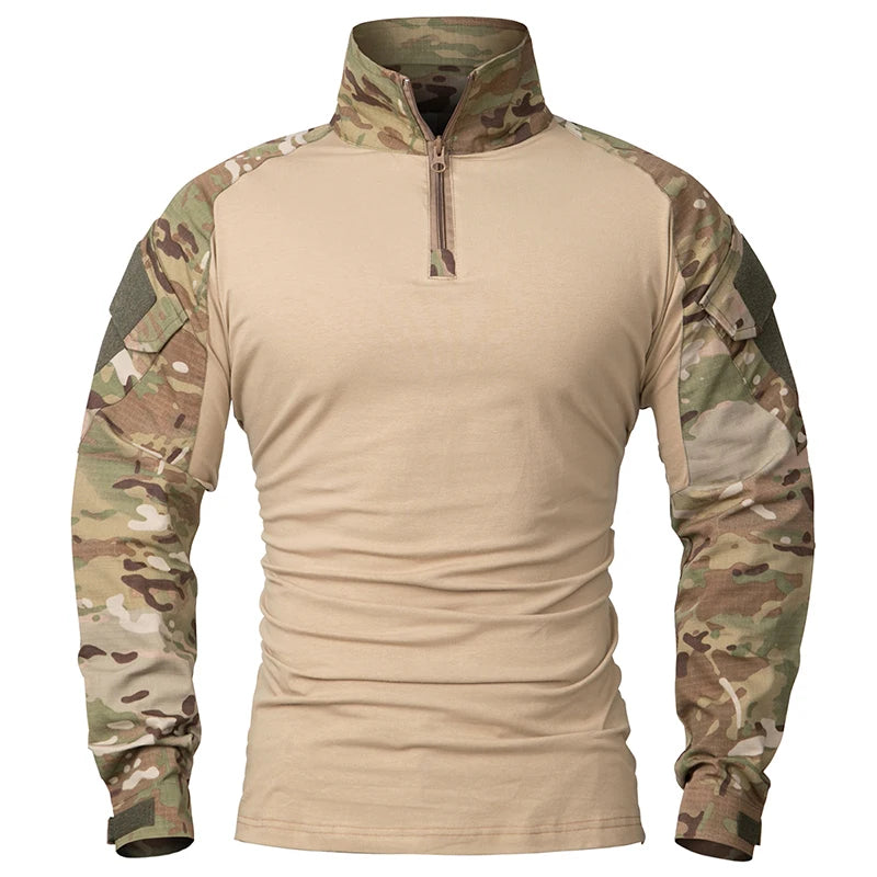 Men's Tactical 1/4 Zip Combat Shirt