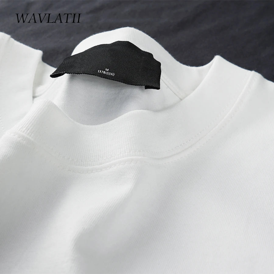 WAVLATII Unisex Oversized Summer T-Shirt