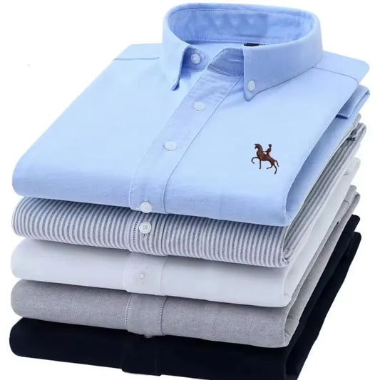Men's Cotton Oxford Dress Shirt