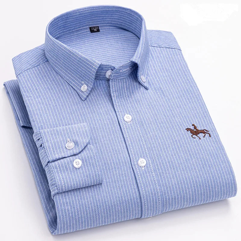 Men's Cotton Oxford Dress Shirt