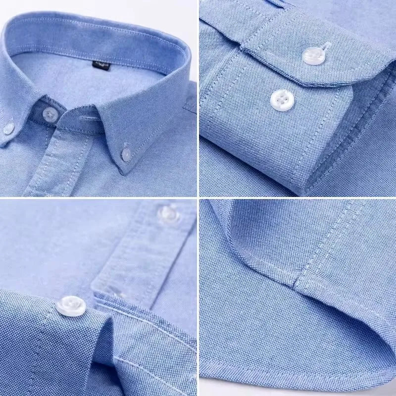 Men's Cotton Oxford Dress Shirt
