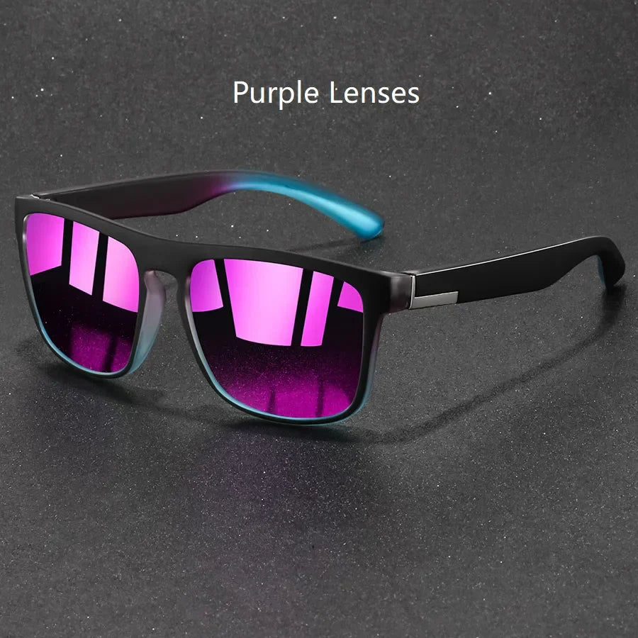 Vintage Square UV400 Sports Sunglasses