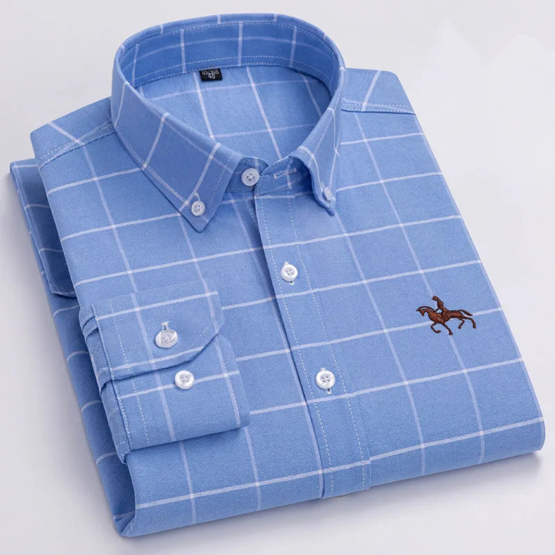 Men's Cotton Oxford Dress Shirt