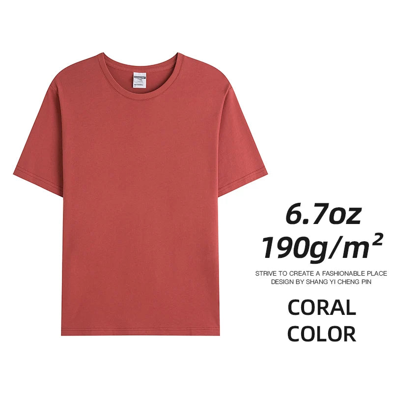 Combed Cotton Custom Summer T-Shirts