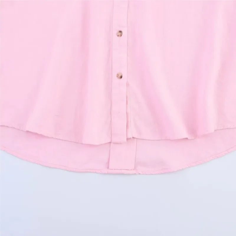 HipSeam Asymmetric Hem Women Shirt