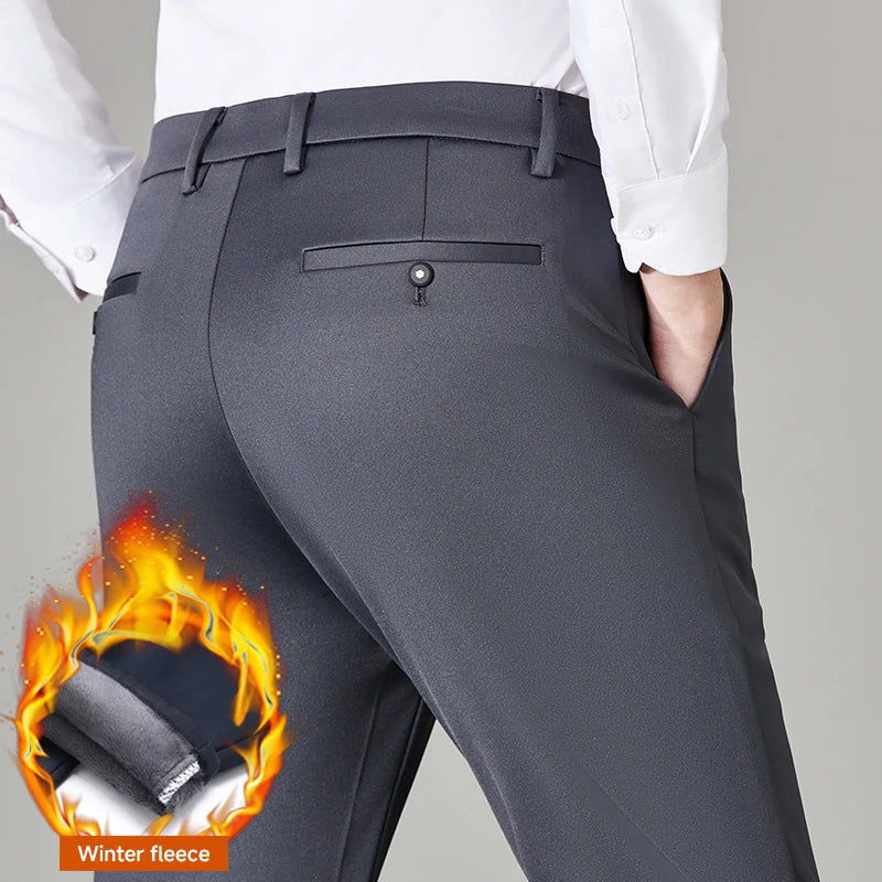 Men's All-Season Stretch Business Trousers
