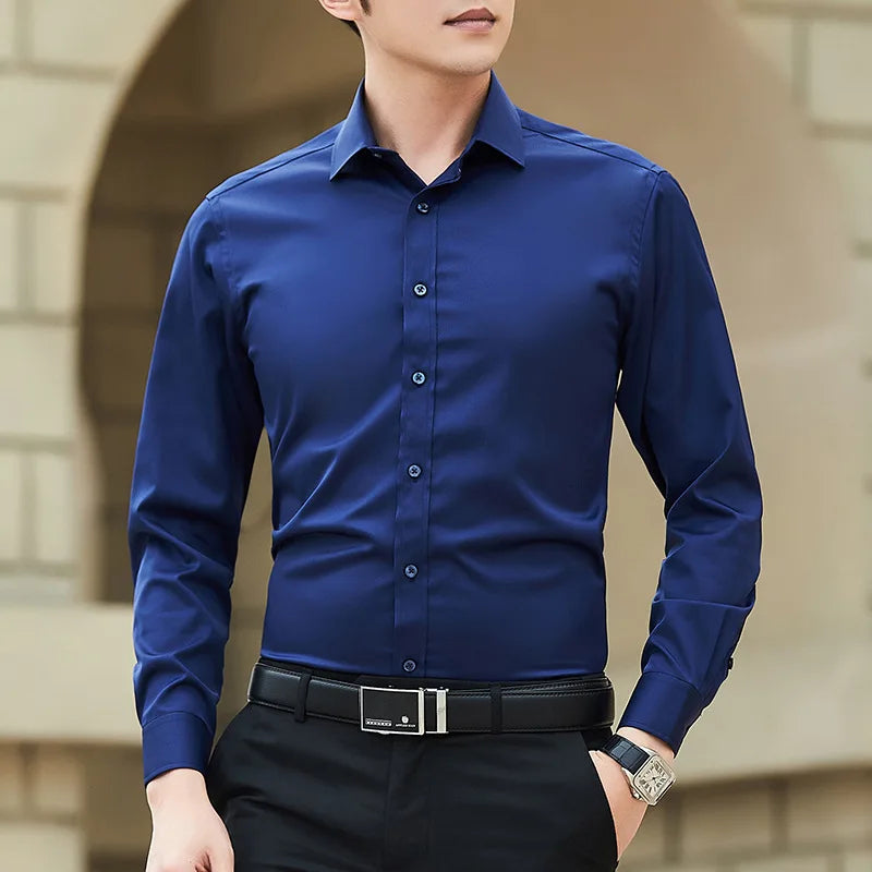 Plus Size Men Business Shirt