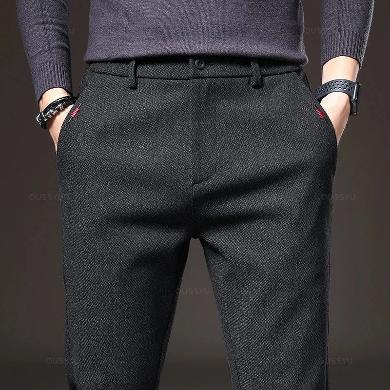 Men's Autumn Slim Cotton Trousers