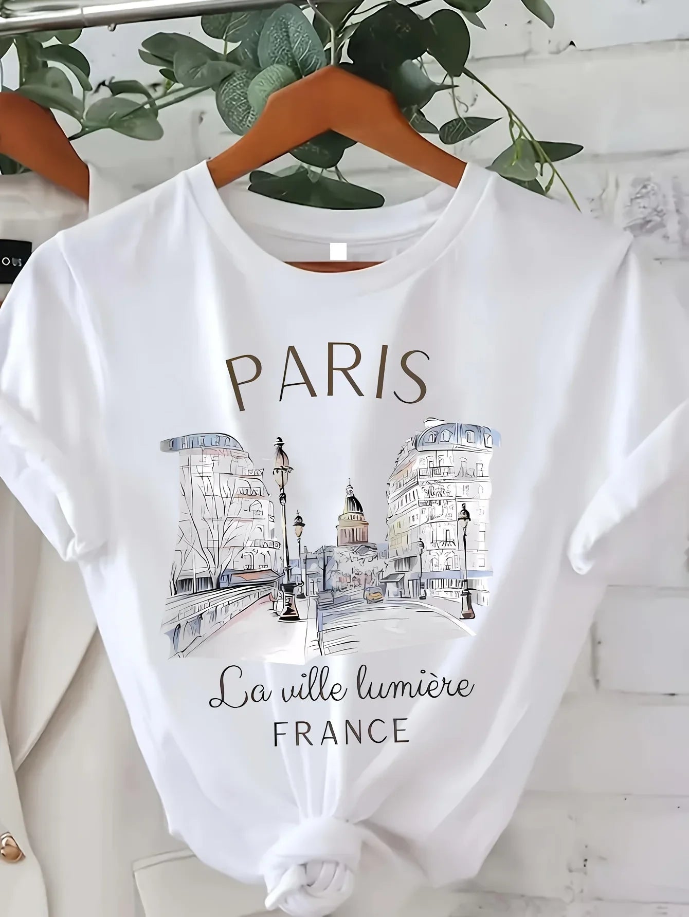 90s Paris Print Women T-Shirt