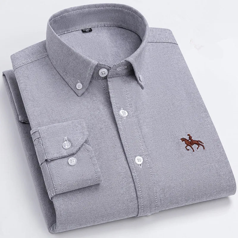 Men's Cotton Oxford Dress Shirt
