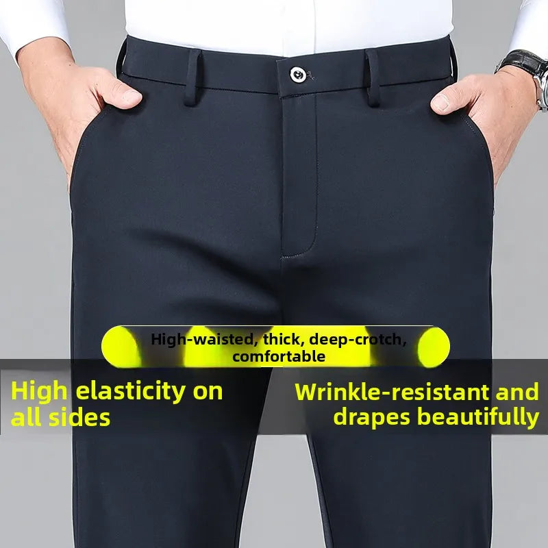 Men's Classic Slim Fit Office Pants