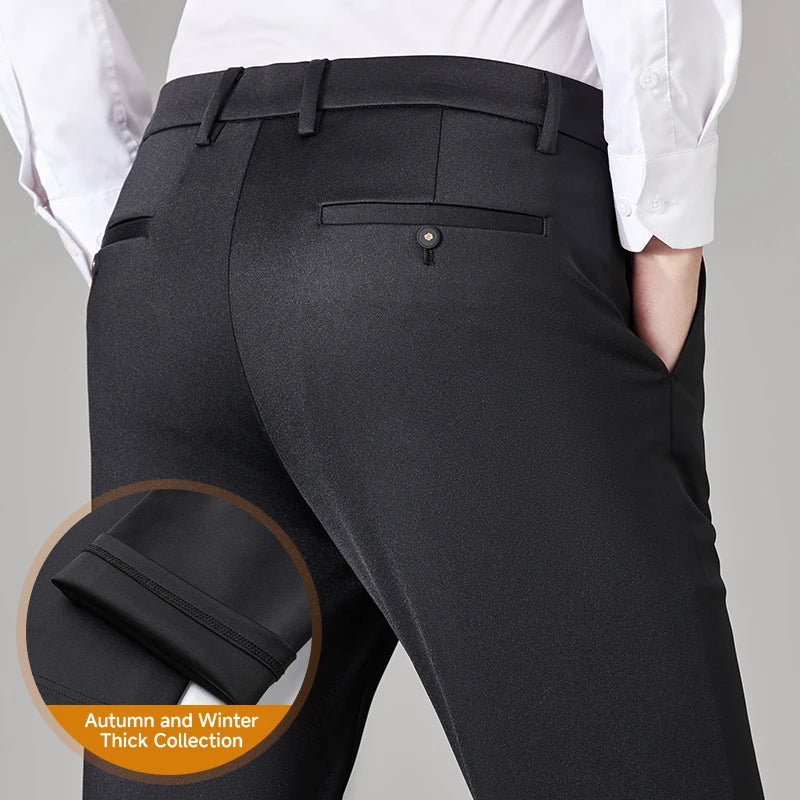 Men's All-Season Stretch Business Trousers