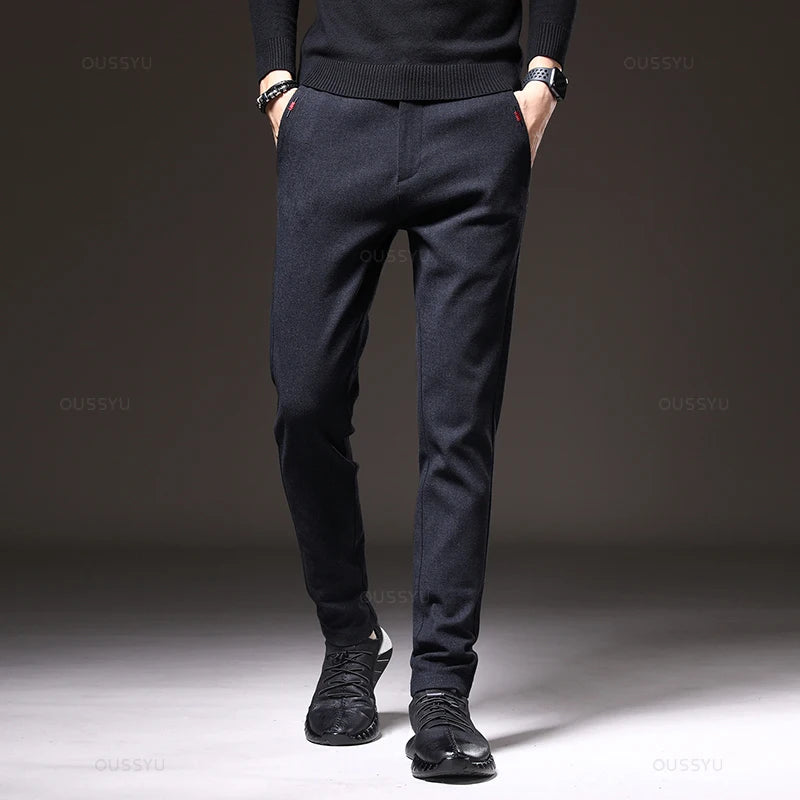 Men's Autumn Slim Cotton Trousers