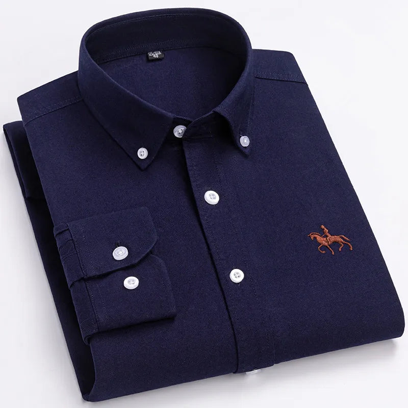 Men's Cotton Oxford Dress Shirt