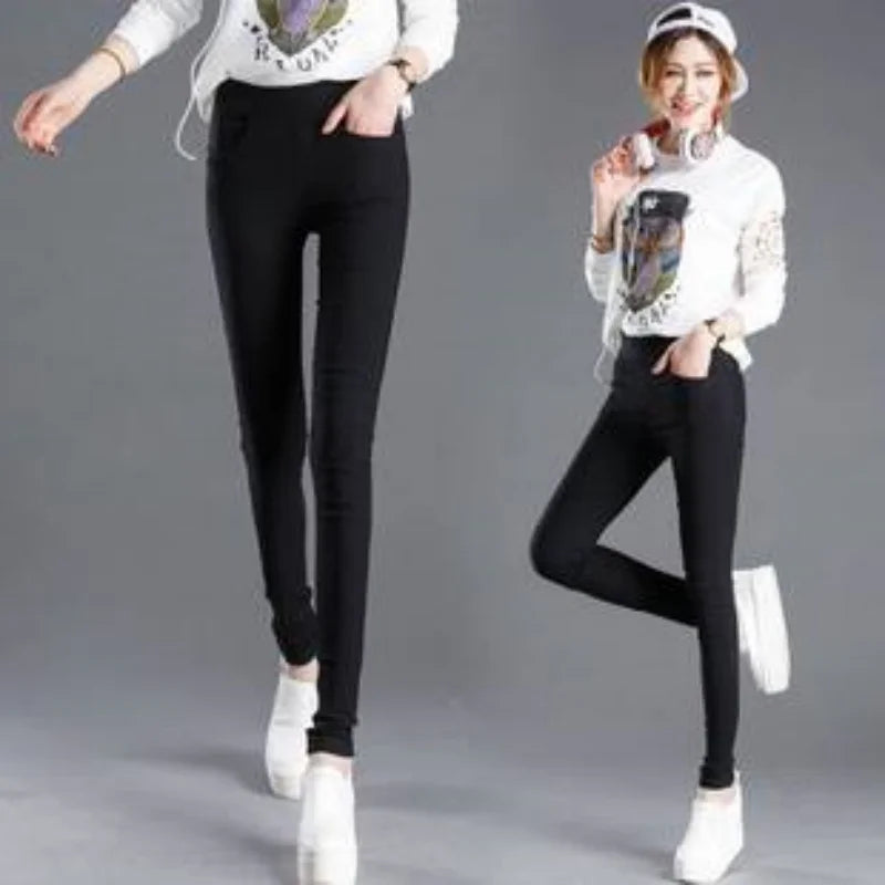 Women Elegant Skinny Pencil Office Pants