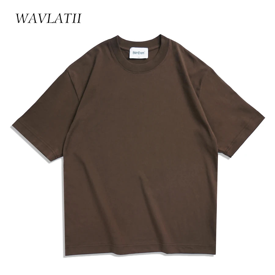 WAVLATII Unisex Oversized Summer T-Shirt