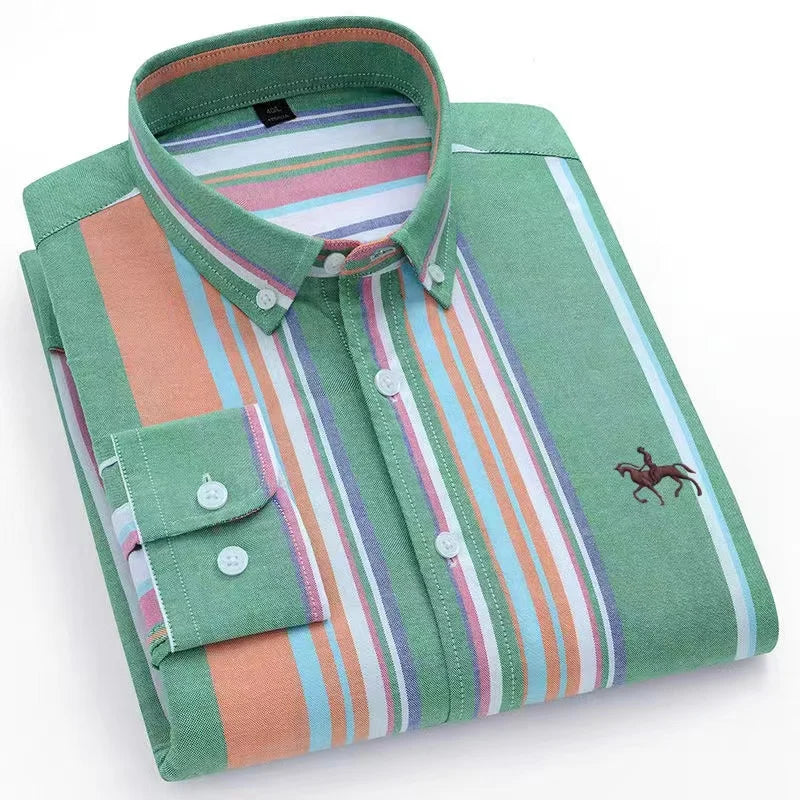 Men's Cotton Oxford Dress Shirt