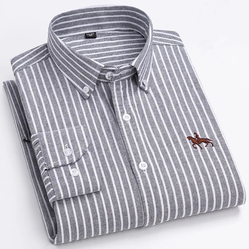 Men's Cotton Oxford Dress Shirt