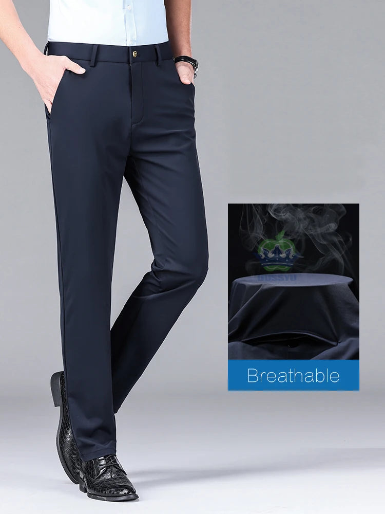 Men's All-Season Stretch Business Trousers
