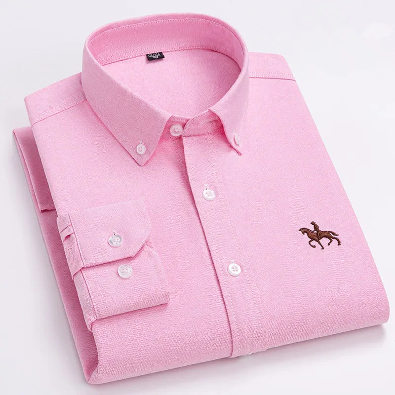 Men's Cotton Oxford Dress Shirt