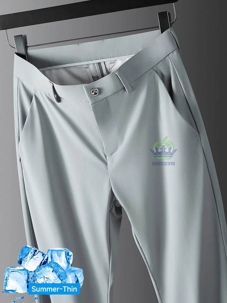 Men's All-Season Stretch Business Trousers