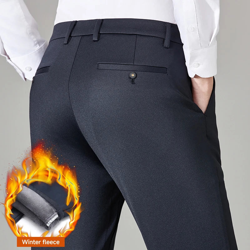 Men's All-Season Stretch Business Trousers