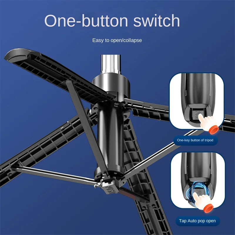 FANGTUOSI 180cm Wireless Selfie Stick