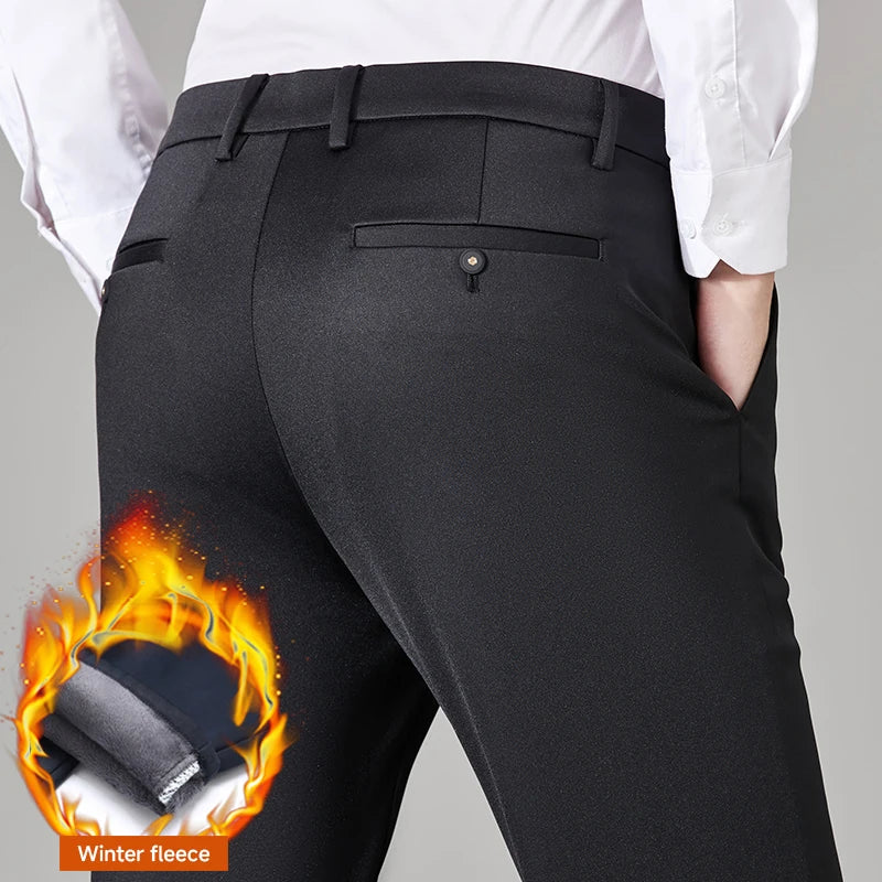 Men's All-Season Stretch Business Trousers