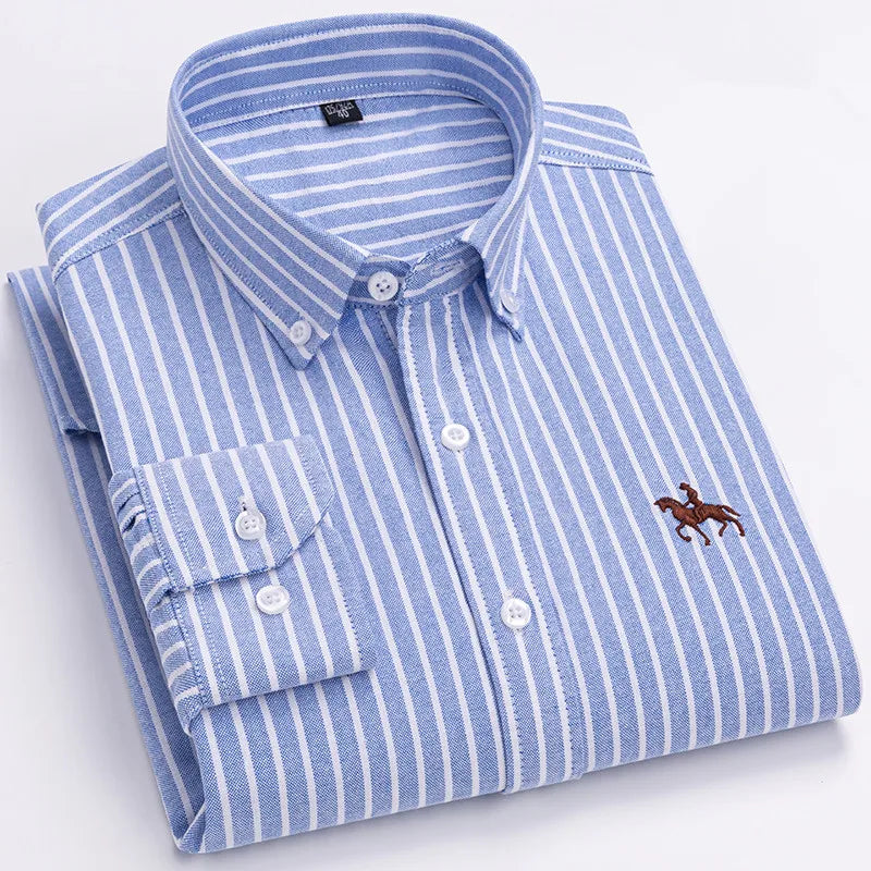 Men's Cotton Oxford Dress Shirt
