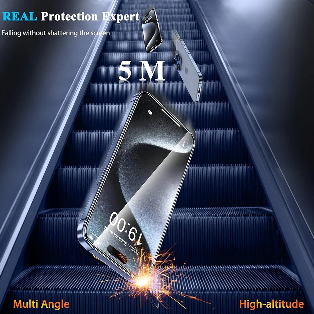4Pcs iPhone Screen Protector Glass