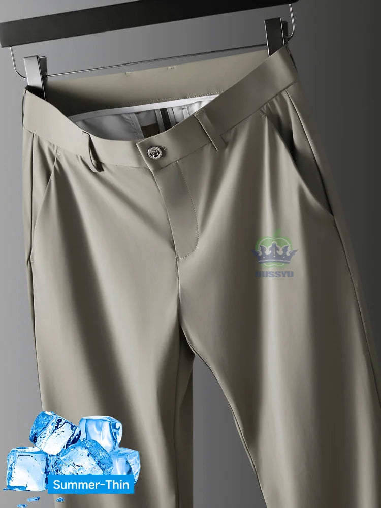 Men's All-Season Stretch Business Trousers