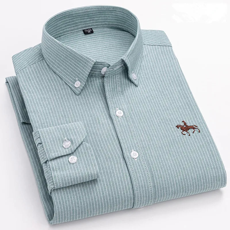 Men's Cotton Oxford Dress Shirt
