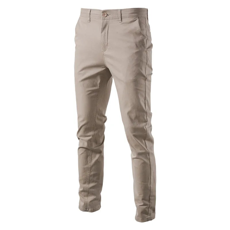 AIOPESON Cotton Slim Fit Men Trousers