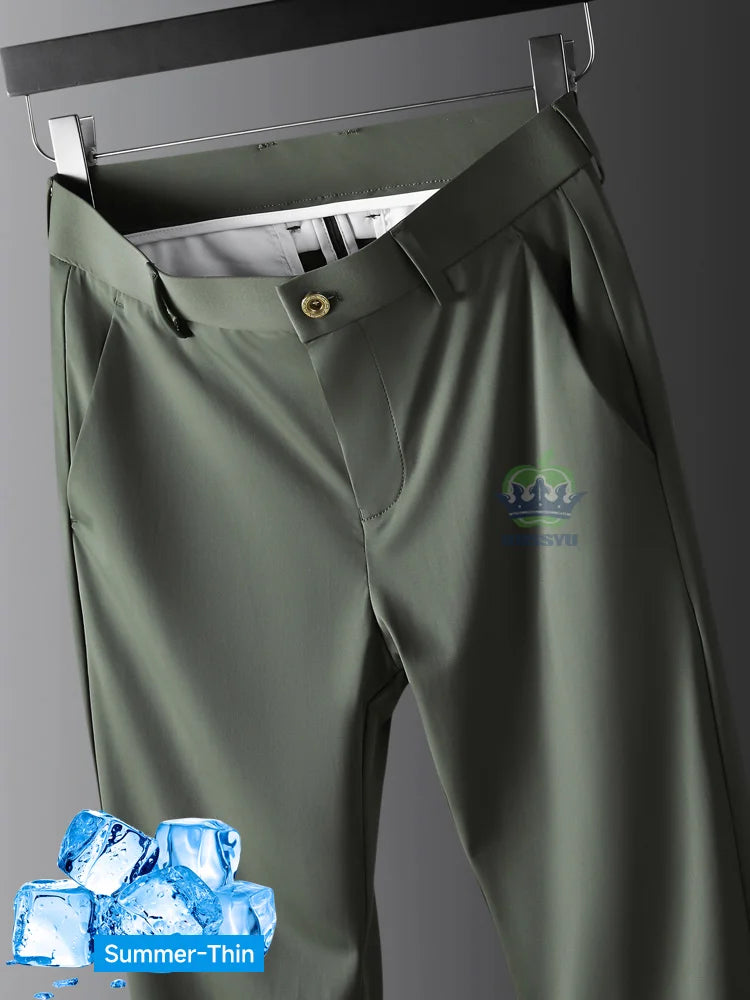 Men's All-Season Stretch Business Trousers