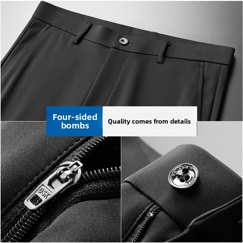 Men's Classic Slim Fit Office Pants