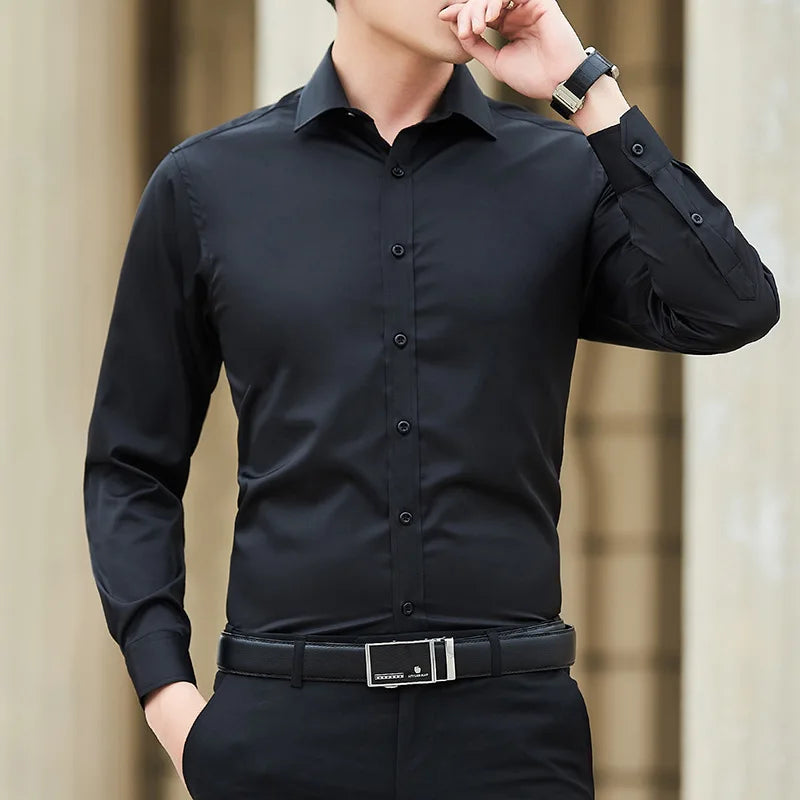 Plus Size Men Business Shirt