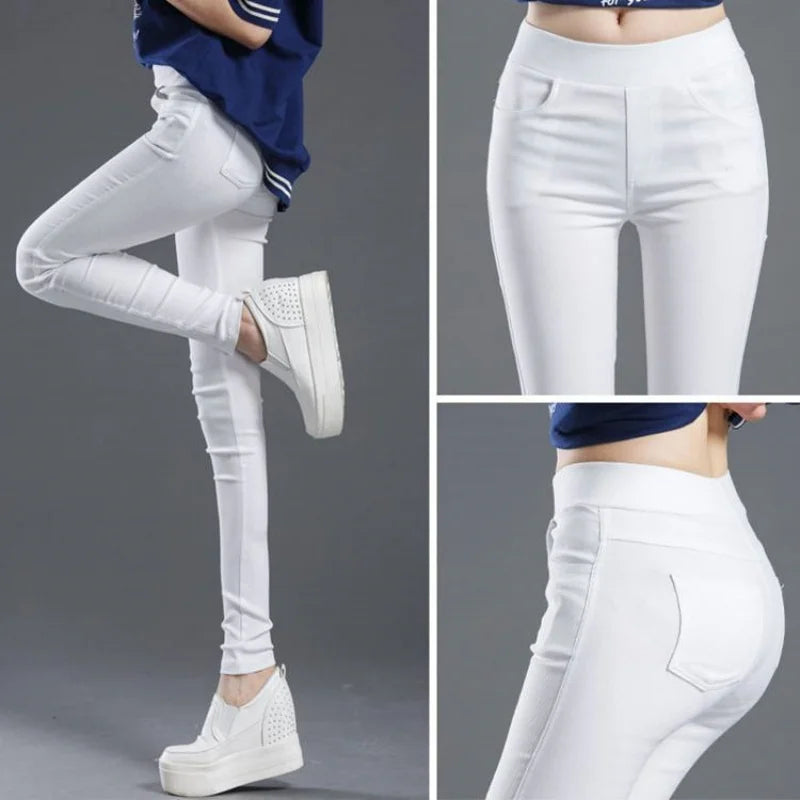 Women Elegant Skinny Pencil Office Pants