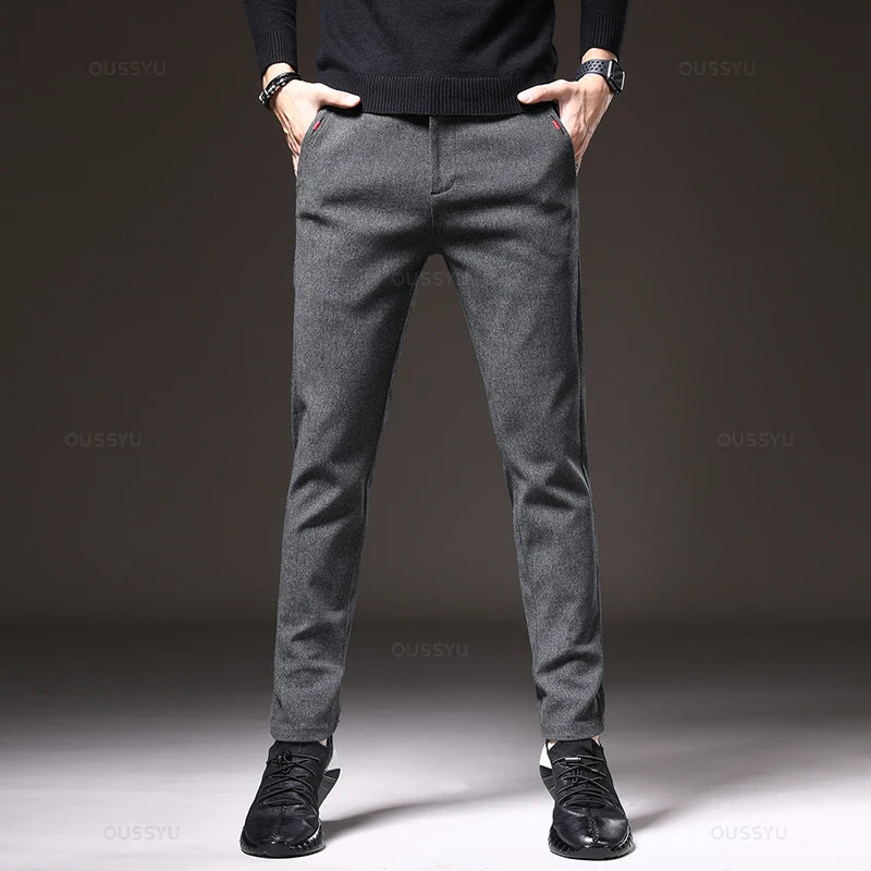 Men's Autumn Slim Cotton Trousers