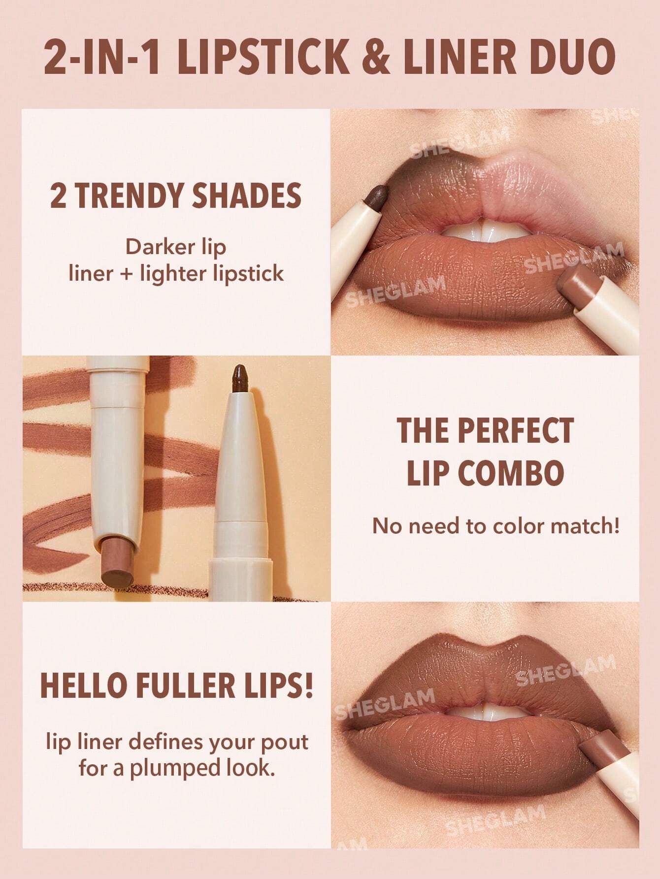 SHEGLAM Glam 101 Lip Duo