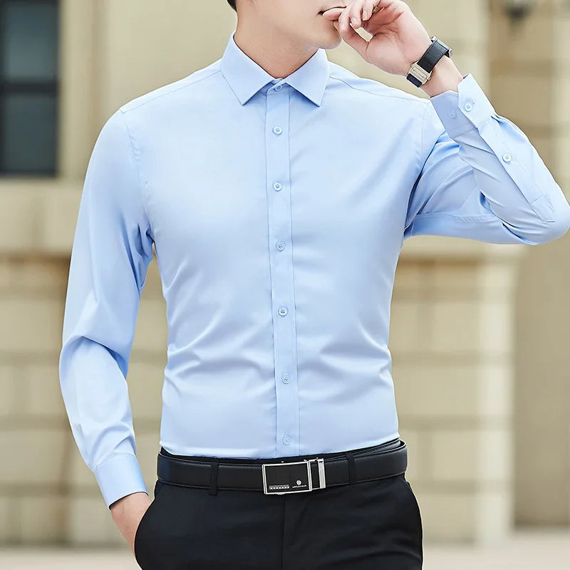 Plus Size Men Business Shirt