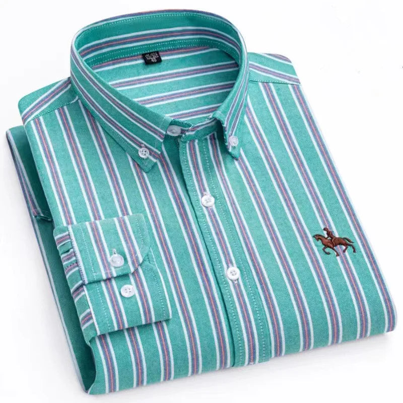 Men's Cotton Oxford Dress Shirt