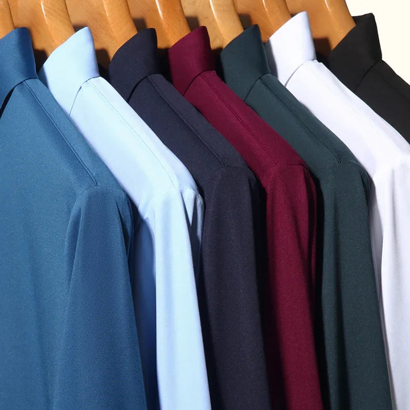 Premium Men’s Ultra-Stretch Dress Shirt